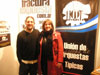 Lidia Borda con Gabriel Atum, director de El Afronte