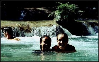 Cachoeira Kuang Si - Laos - n�o e lindo mesmo?
