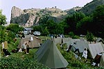 ontwaken op de camping bij Prades