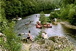 uitzichtpunt op de Allier (met omgeslagen rafters)