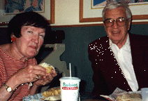Gerri trys a Fish Taco with Jerry