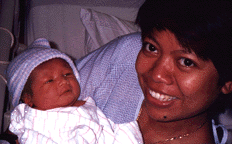 Ratih with a little Oshean