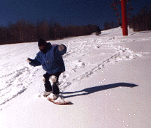 Ratih trys boarding 1 week after first seeing snow