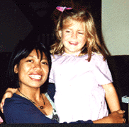 Erin (our niece) and I at the party