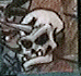 Esta es la famosisima calavera que chilla! cuida tus oidos de su grito! (pon tus parlantes casi al maximo)