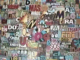 Fragmento de la obra - hiper informaci�n - Immix - alto 64 centimetros ancho 48 centimetros ( tama�o real de la obra completa ) y un dato de regalo, anotalo: 13