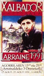 Xalbadorren omenez egindako pastoralaren kartela/afixa (1991ko abuztua)