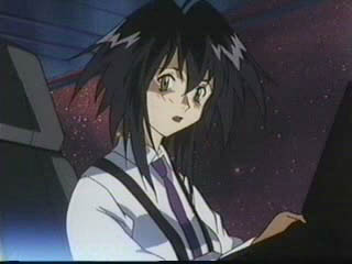 Melfina in her professional getup