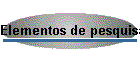Elementos de pesquisa virtual