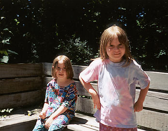Emma and Maddie at Sagamore Hill
