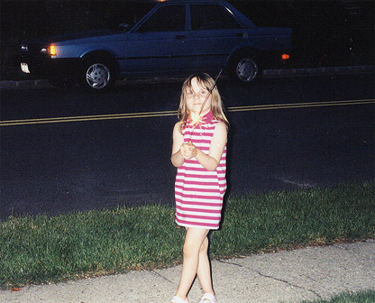 Maddie and her sparkler