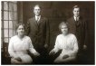 The four  emigrants photographed together in Minneapolis. Sine came to the US in 1916, so it is probably taken not too long  after she arrived . From left to right: Gina, Hans Kristian, Sine and Jakob