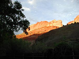 Red cliff sunset Capitol Reef NP Utah