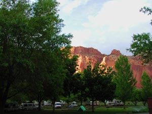 Capitol Reef NP campground Utah