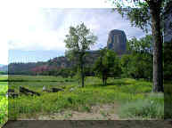 from the campground