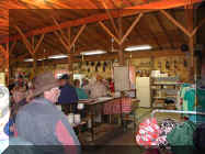 lining up for dinner 0037w.jpg (29290 bytes)