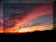 one of the best sunsets