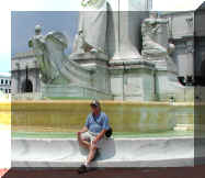 Paul at the Union Station fountain