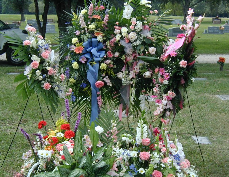 Flowers at the cemetery