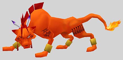 Red XIII as he appears in the game