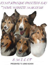 Sympatheque Shelties Award