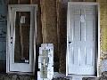 Dining room door, kitchen doors