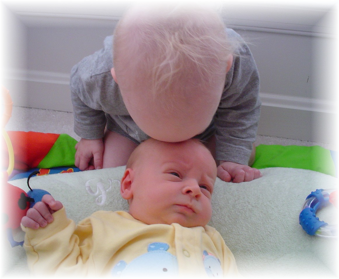Aidan kissing John Paul...