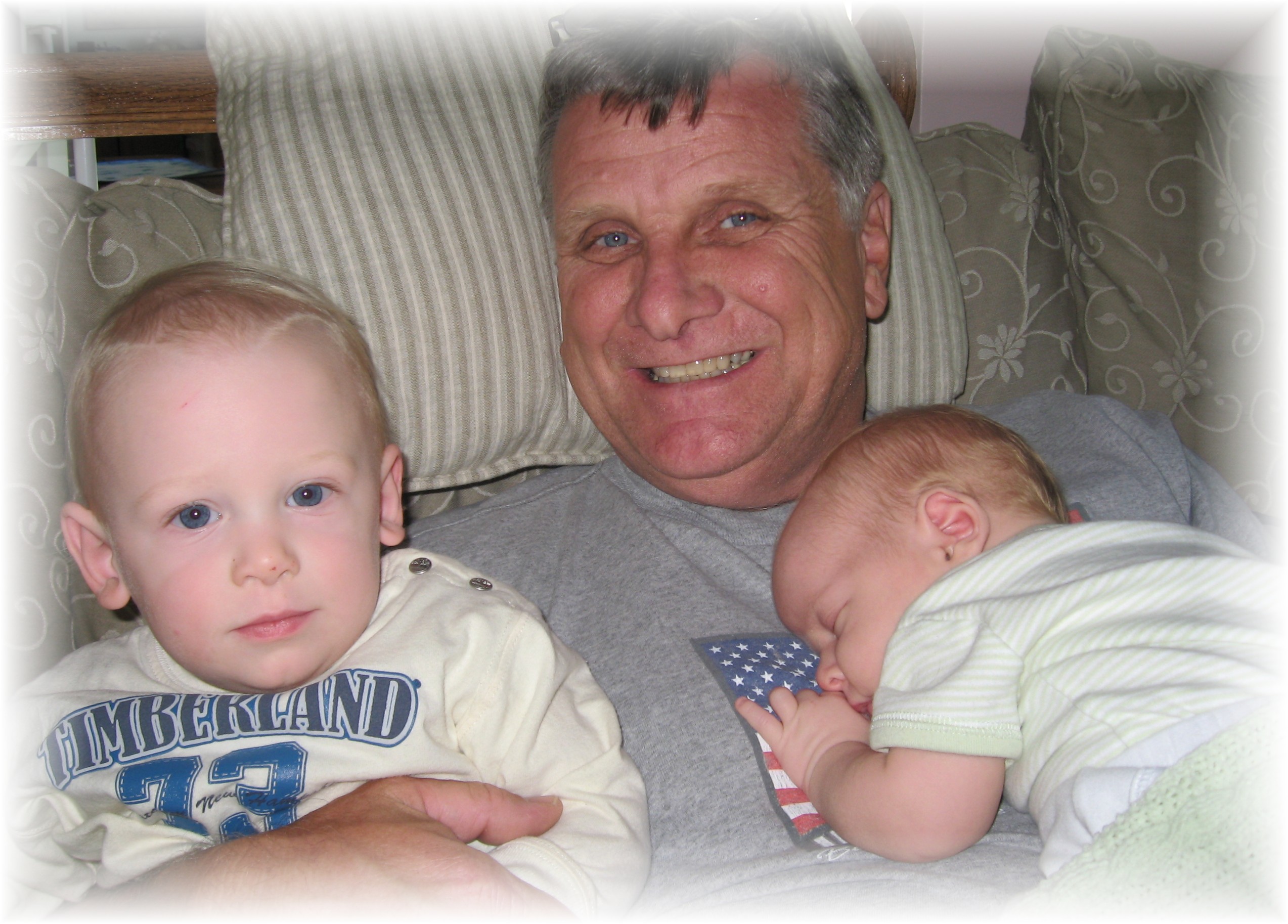 Granddaddy with two grandsons