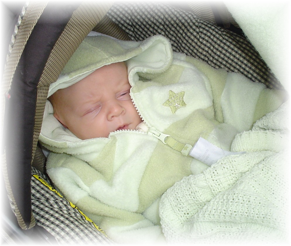 John Paul sleeping at the park