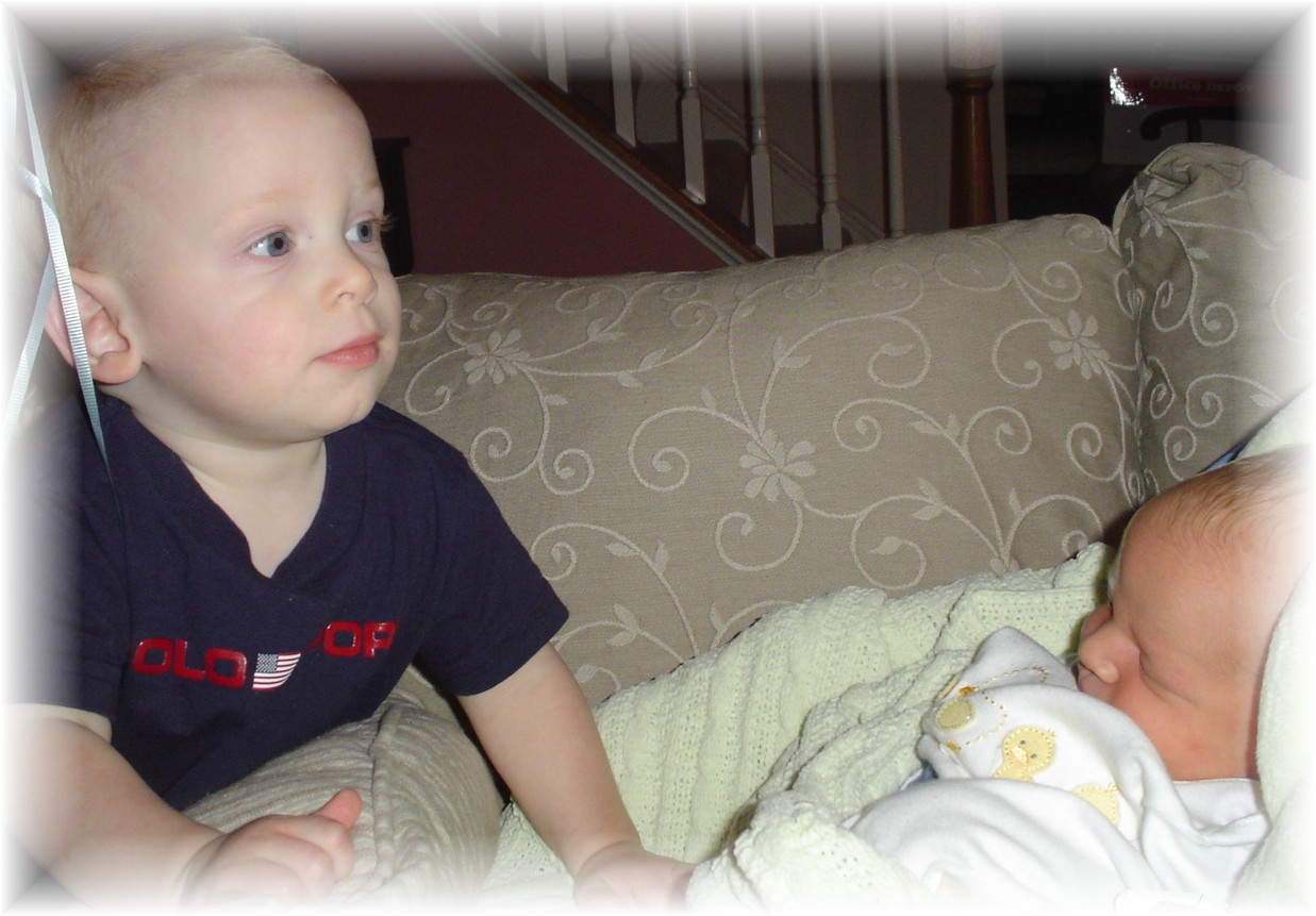 Aidan checking on John Paul