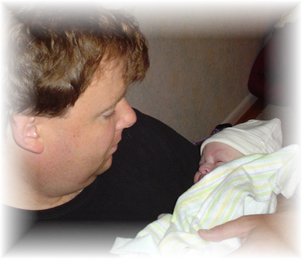 Snuggling with Daddy!
