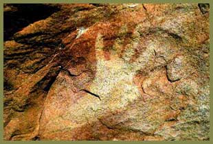 Hand Stencil - outback art