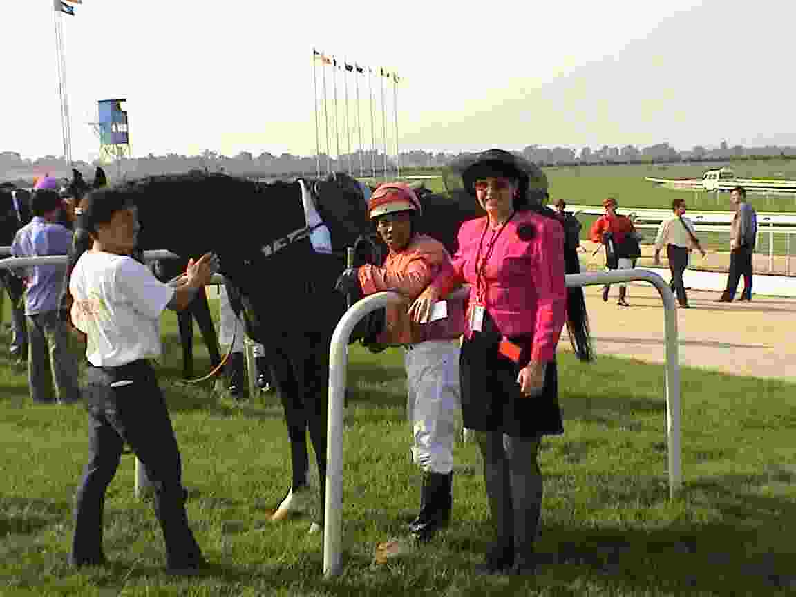 Sheryl with blackie