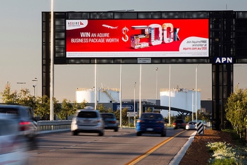 Gantries advertising