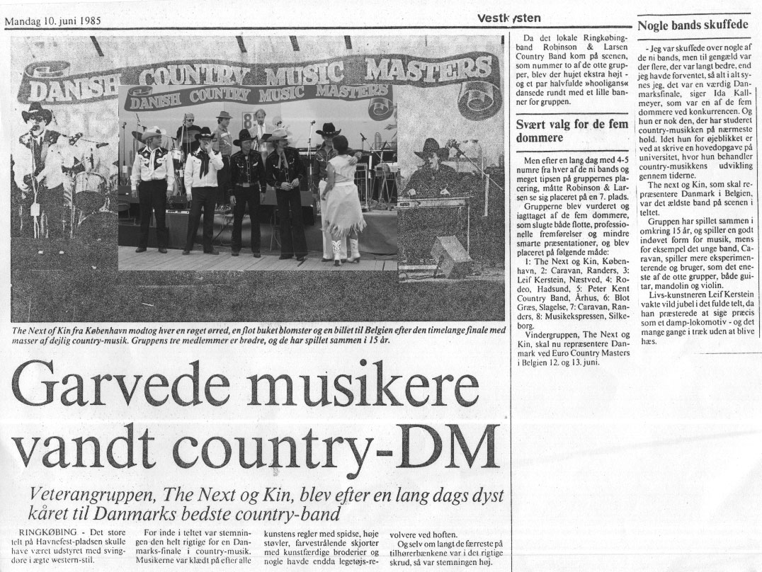 Danmarks mesterskabet i Country & western musik i 1985.