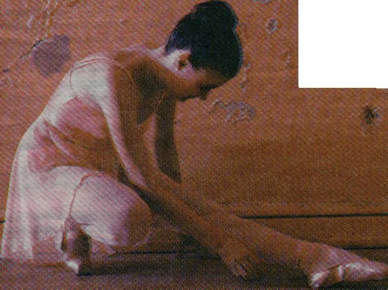 Here she is Preparing Herself for the Big Dance
