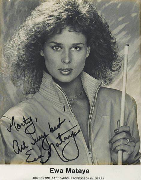 This is from her exhibition Demo She did While Visiting Portland, Maine after Playing Pool with then Local Sportscaster Bill Green