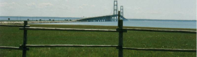 Here's the Mackinaw Bridge Probably Taken from a 1/2 to a 1/4 Mile Away