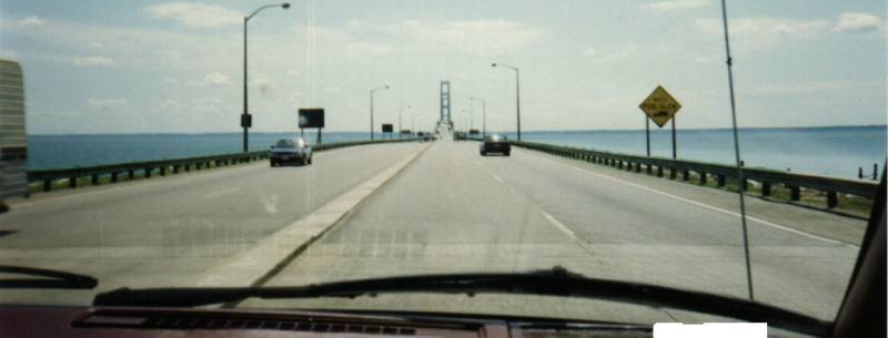 Here's the Mackinaw Bridge Which Connects the Upper Peninsula and Lower Peninsula of the State of Michigan