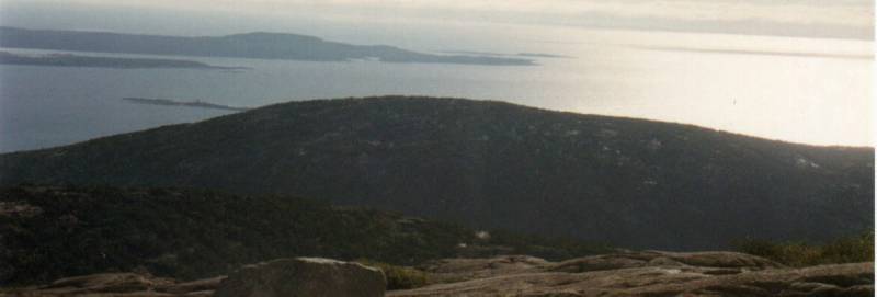 Here's a Hill, Ocean, and Island from High Above
