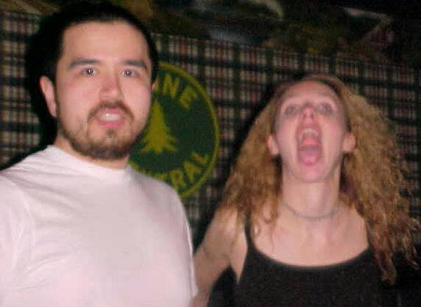 Here's Adele doing her Infamous Meow, Meow as Stevo Maxz Looks on Being Caught Offguard by D.J. Cougar