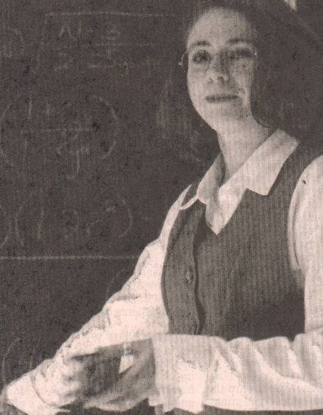 Here's She is up Against the Chalkboard