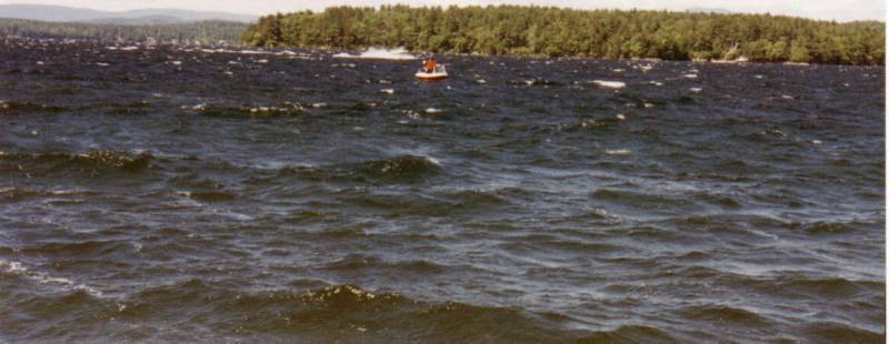 Here's Lake Winnipesaukee on a Windy Day