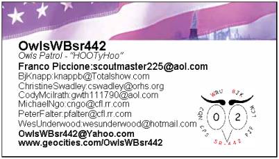 Owls Contact Card