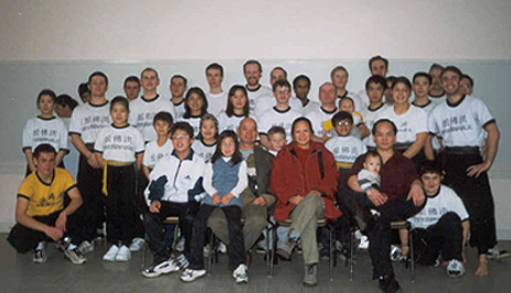 Hung Fut Scotand with Raymaond Man holding the baby.&nbsp; (Photo Paul McMillan)