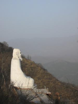 Monument of Da Mo, over looking the Shaolin Temple, from Wuru Feng.
