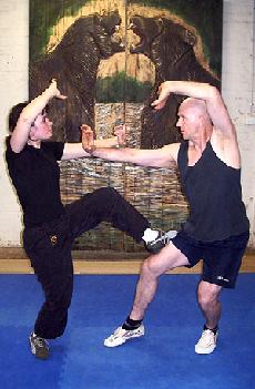 Paul and Deanne at training