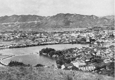 View of the lowlands of Yuen Long,&nbsp; Hong Kong, China