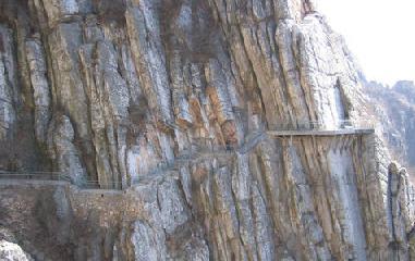 Escape path out of Shaolin Si, Henan, China