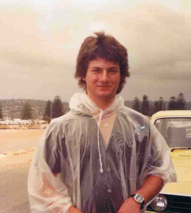 Raining at the beach in Narabeen 1985 